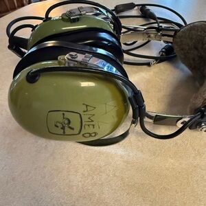 Olive Green Aviation Headset